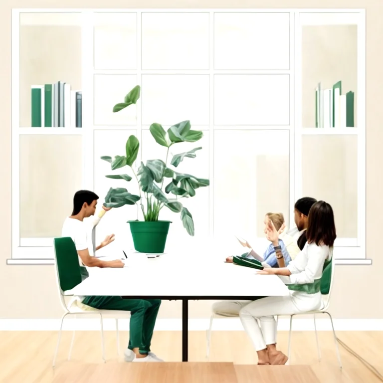 Participants engaging in group discussion